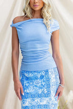 VALENCIA – Off Shoulder Smocked Top – 4274