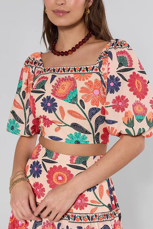 LYON – Puff Sleeve Crop Top – 6795