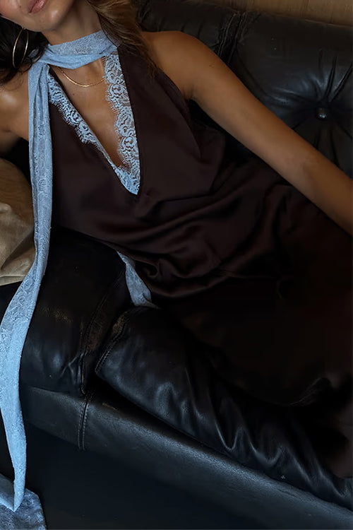 VENICE – Satin Lace Top – 2532