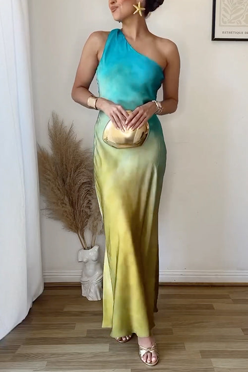 PORTO – One Shoulder Maxi Dress – 7491