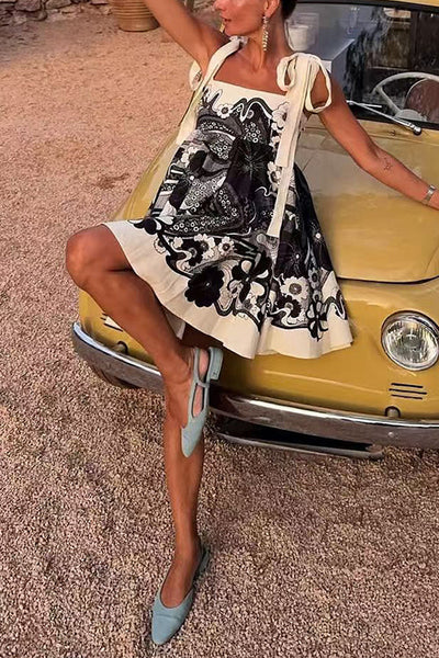 MILAN – Bow Shoulder Mini Dress – 6546