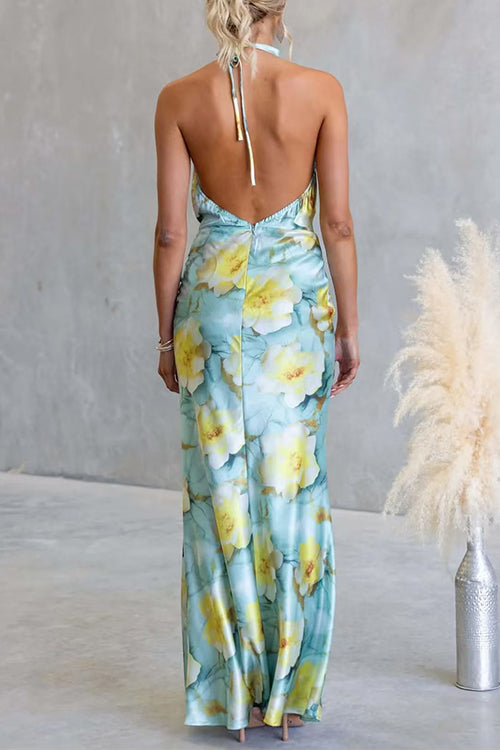 CANNES – Halter Maxi Dress – 3713