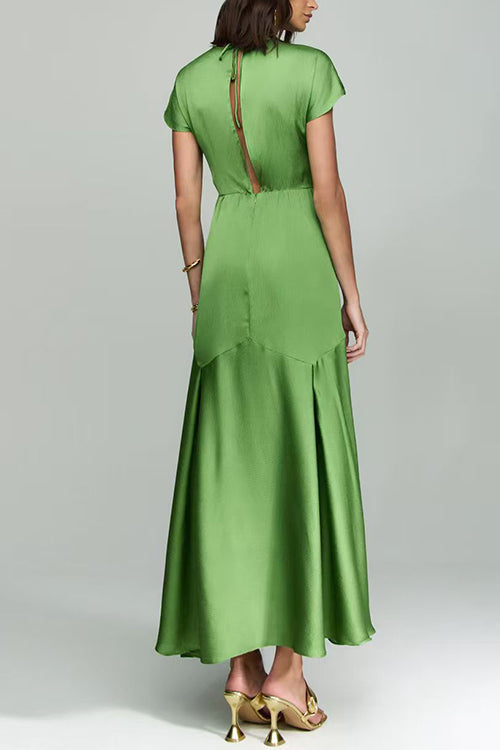 MALAGA – Satin Maxi Dress – 5617