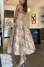 TAORMINA – Jacquard Midi Dress – 6377