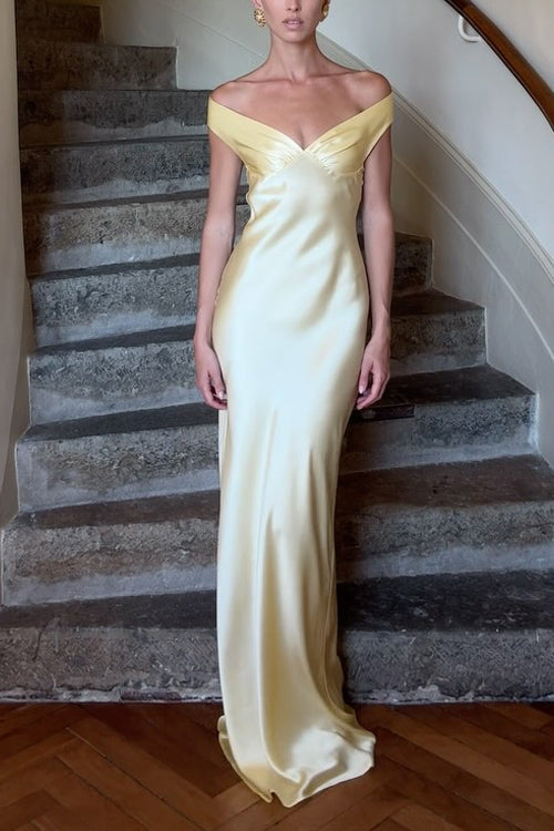 MALAGA – Off Shoulder Maxi Dress – 9110