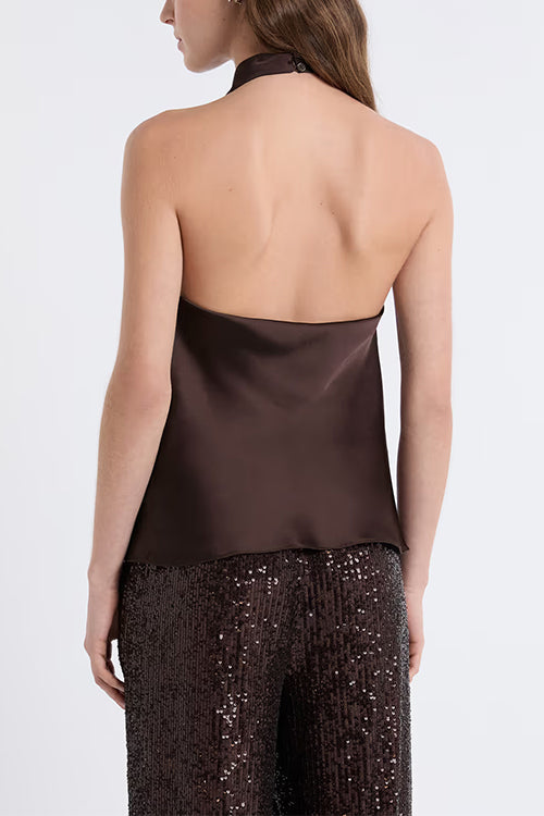 ATHENS – Halter Satin Top – 8685
