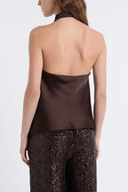 ATHENS – Halter Satin Top – 8685