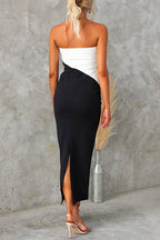 CORFU – Strapless Bodycon Midi Dress – 6826