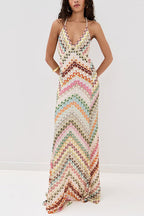 LISBON – V-Neck Maxi Dress – 2997