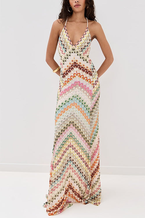 LISBON – V-Neck Maxi Dress – 2997