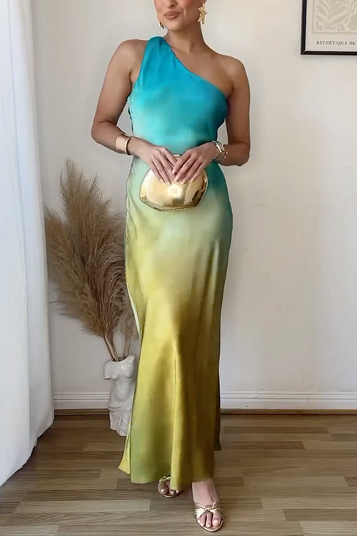 PORTO – One Shoulder Maxi Dress – 7491