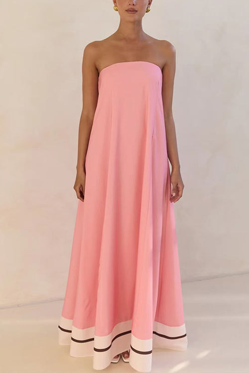 MALAGA – Strapless Maxi Dress – 9487