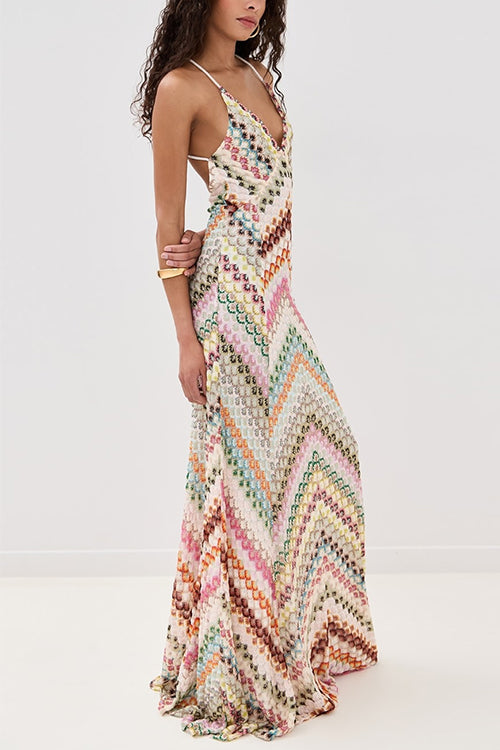 LISBON – V-Neck Maxi Dress – 2997