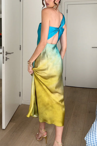 PORTO – One Shoulder Maxi Dress – 7491