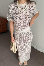 PALERMO – Crewneck Zigzag Top – 2068