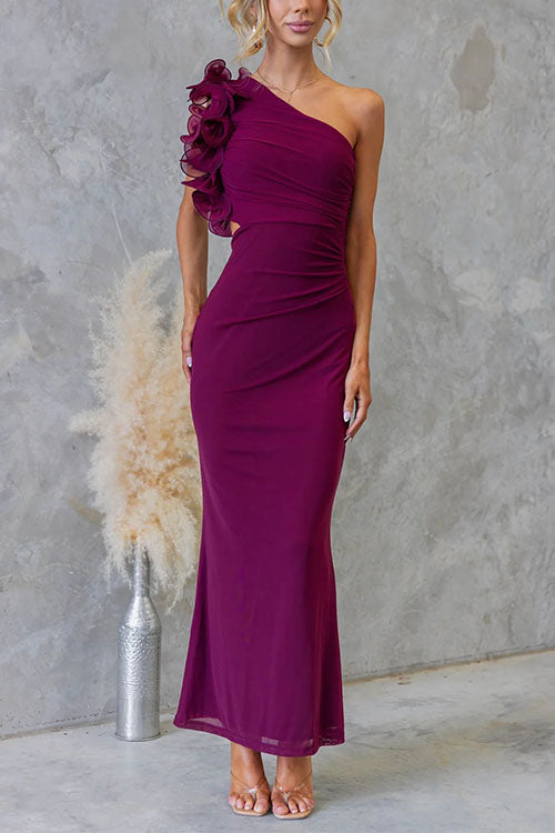 MYKONOS – One Shoulder Maxi Dress – 8984