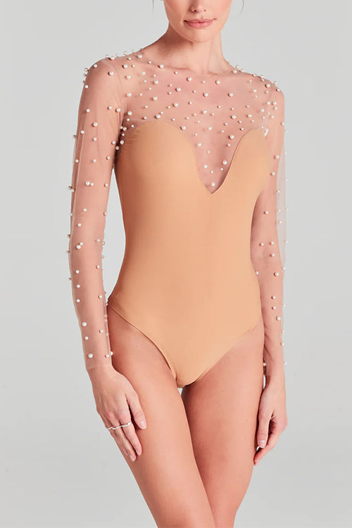 PARIS – Pearl Mesh Bodysuit – 9251