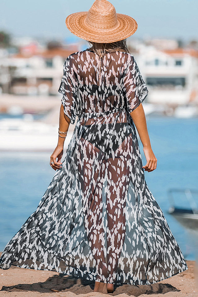 IBIZA – Leopard Kimono Cover Up – 9718
