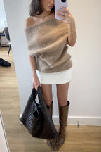 PORTOFINO – Off Shoulder Knit Top – 6453