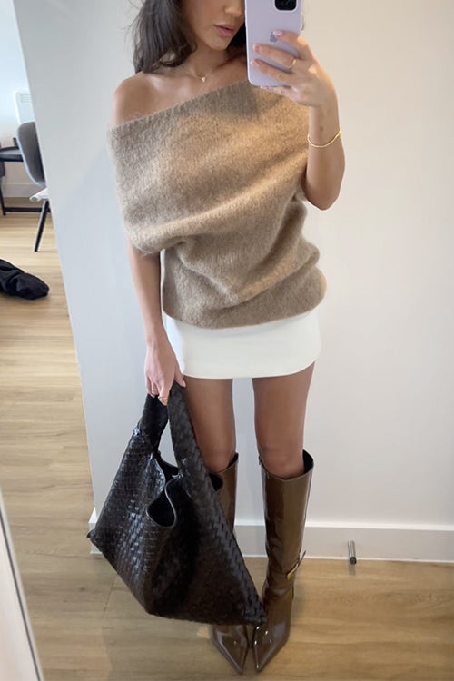 PORTOFINO – Off Shoulder Knit Top – 6453