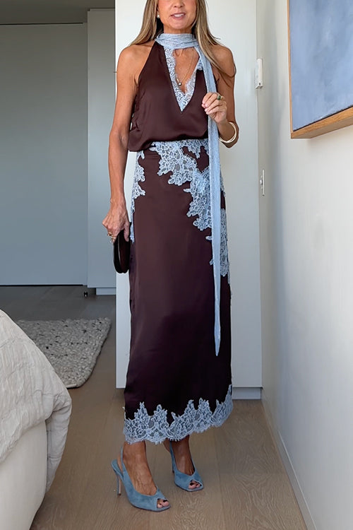 SPLIT – Sleeveless Satin Top – 3738