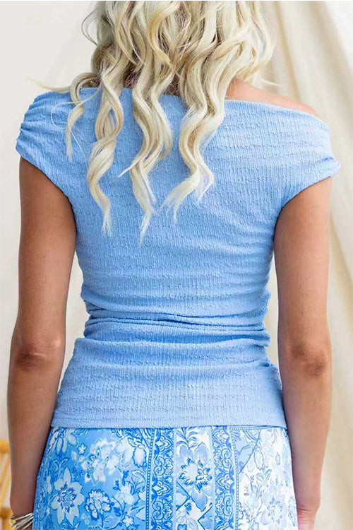 VALENCIA – Off Shoulder Smocked Top – 4274