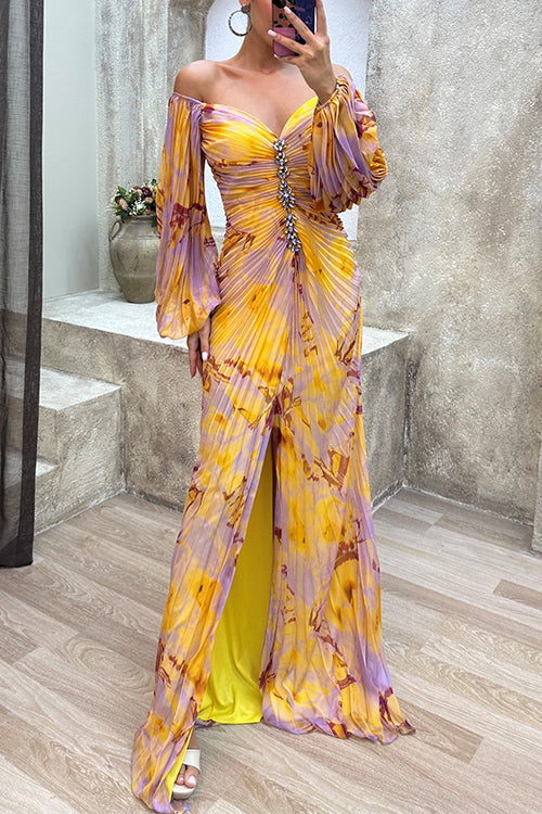 SEVILLE – Off Shoulder Maxi Dress – 5610