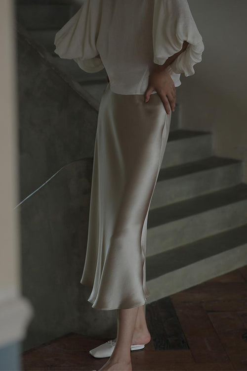 MALAGA – High Waist Midi Skirt – 9564