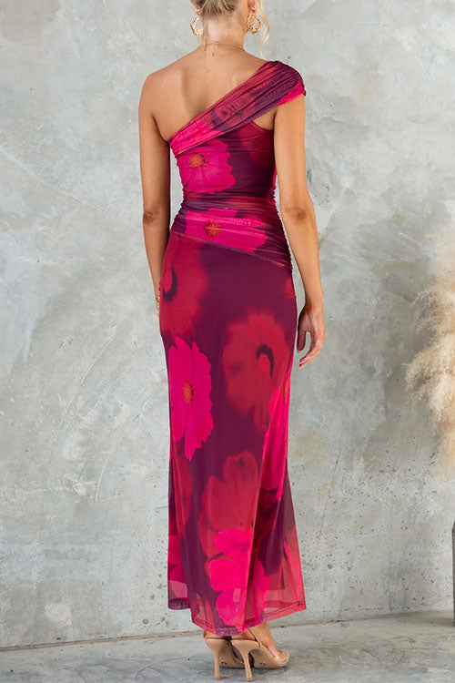 VALENCIA – One Shoulder Maxi Dress – 5110