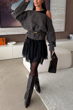 AMSTERDAM – One Shoulder Sweater – 8659