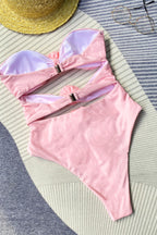 FORMENTERA – Ribbed Bandeau Swimsuit – 4938