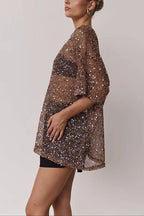 LYON – Sequin Crochet Top – 4616