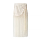 SALERNO – Embroidery Fringe Skirt – 3133