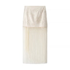 SALERNO – Embroidery Fringe Skirt – 3133