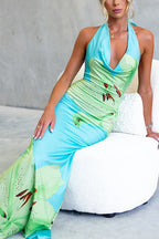 SPLIT – Halter Maxi Dress – 1621