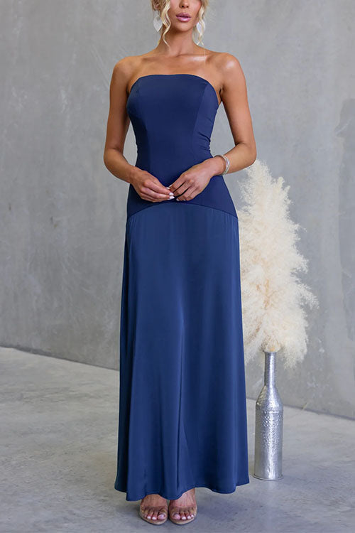 SALERNO – Strapless Maxi Dress – 9886