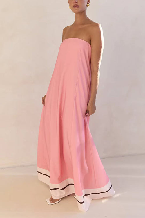 MALAGA – Strapless Maxi Dress – 9487
