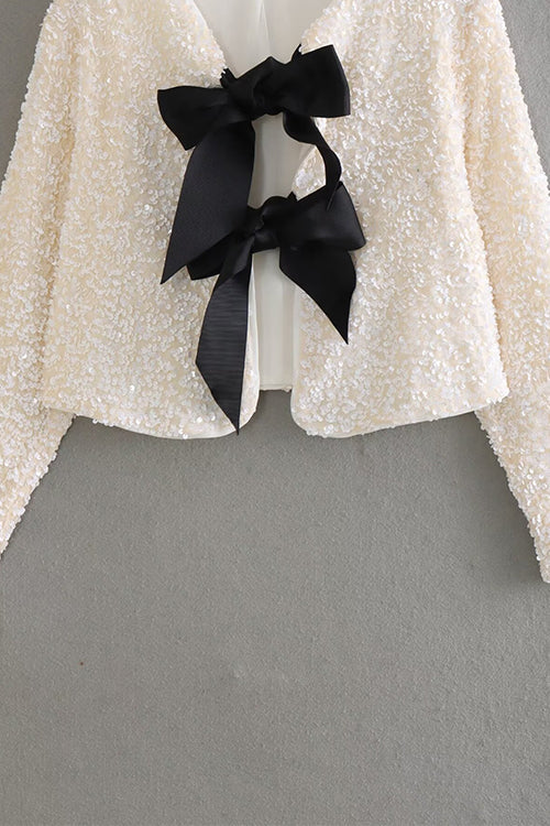 MUNICH – Sequin Long Sleeve Top – 3674