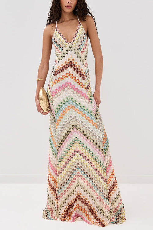 LISBON – V-Neck Maxi Dress – 2997