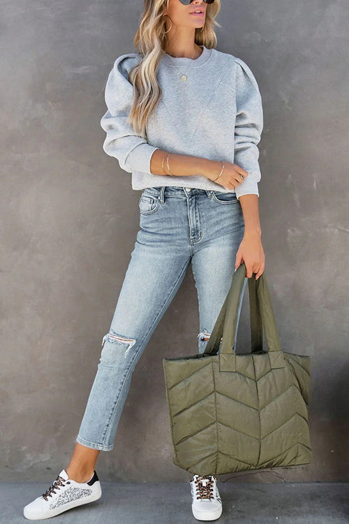 STOCKHOLM – Puff Sleeve Sweatshirt – 2524