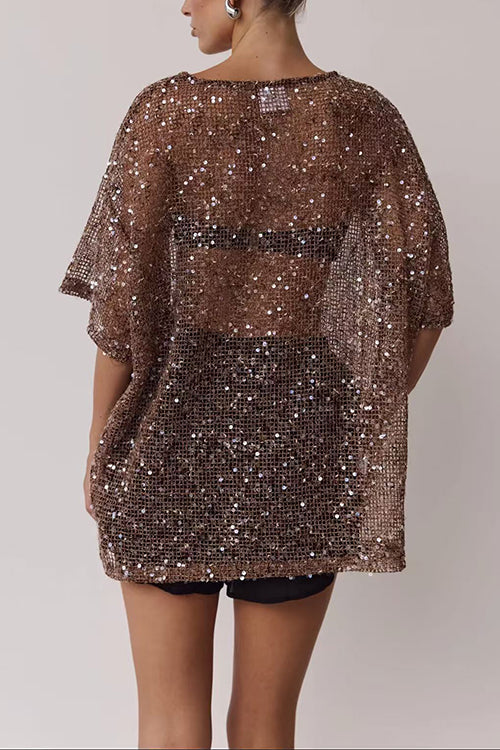 LYON – Sequin Crochet Top – 4616