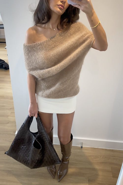 PORTOFINO – Off Shoulder Knit Top – 6453