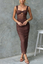 VENICE – Bodycon Maxi Dress – 4554