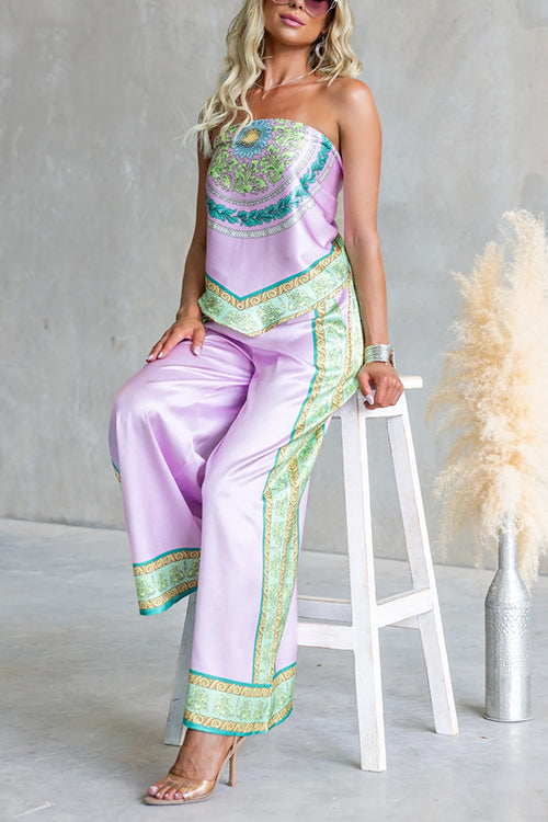 CANNES – Strapless Printed Top – 6681