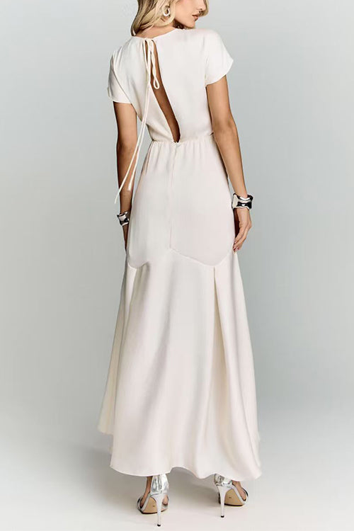 MALAGA – Satin Maxi Dress – 5617