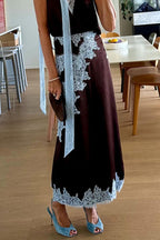 NAPLES – High Rise Maxi Skirt – 9297