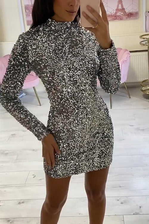 GENEVA – Sequin Bodycon Mini Dress – 3366