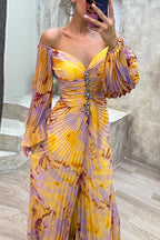 SEVILLE – Off Shoulder Maxi Dress – 5610