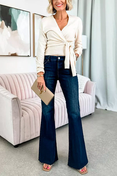 BUDAPEST – Wrap Sweater Top – 3158