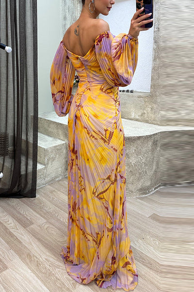 ALICANTE – Off Shoulder Maxi Dress – 8233